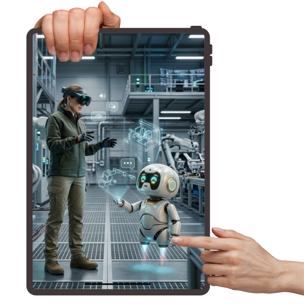 Experiência imersiva com inteligência artificial e interação adaptativa