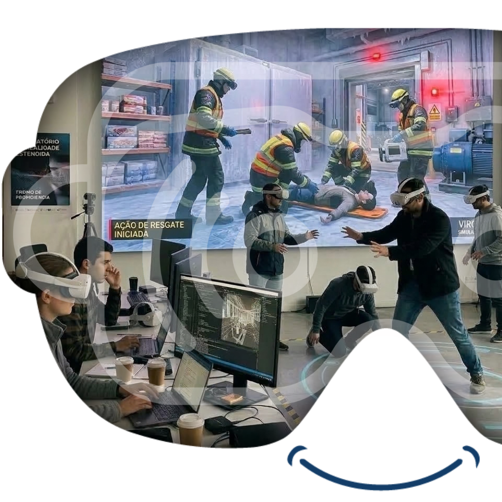 Discovery Soluções imersivas VirtuALL.me para formação, simulação, engenharia e interação Pilot Piloto funcional para testar e validar uma solução imersiva Implementation Implementação de solução XR preparada para utilização em contexto real Managed Service Operação suporte e manutenção continuada de soluções imersivas Evolution Evolução de soluções XR com novos cenários funcionalidades e integrações Fast Track Aproveitamento de CAD BIM e modelos 3D existentes para acelerar projetos XR Desenvolvimento Avançado Desenvolvimento personalizado com IA avaliação simulação e interação avançada
