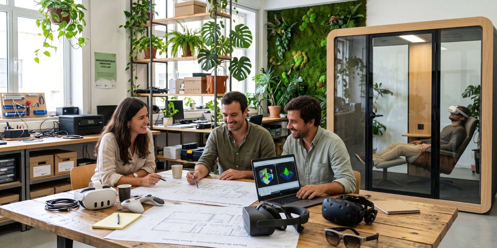 Investigação aplicada em realidade virtual e interação humano-computador Prototipagem e validação de tecnologias imersivas Investigação em inteligência artificial e sistemas adaptativos Estudo de experiência do utilizador em ambientes de realidade virtual Desenvolvimento experimental de soluções XR e inteligência artificial Validação de interação humano-computador em ambiente imersivo