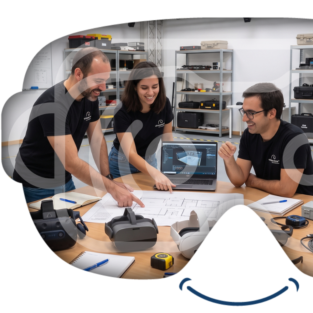 Equipa VirtuALL.me dedicada a tecnologias imersivas e inteligência artificial VirtuALL.me empresa portuguesa de tecnologias imersivas Investigação desenvolvimento e aplicação de tecnologias XR Colaboração entre tecnologia investigação e mercado na VirtuALL.me Ecossistema de parceiros tecnológicos e científicos da VirtuALL.me