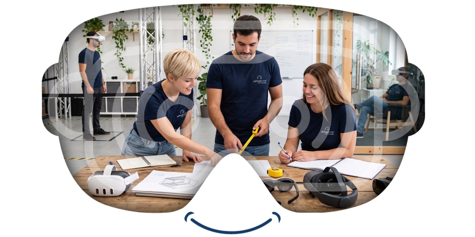 Equipa VirtuALL.me dedicada a tecnologias imersivas e inteligência artificial VirtuALL.me empresa portuguesa de tecnologias imersivas Investigação desenvolvimento e aplicação de tecnologias XR Colaboração entre tecnologia investigação e mercado na VirtuALL.me Ecossistema de parceiros tecnológicos e científicos da VirtuALL.me