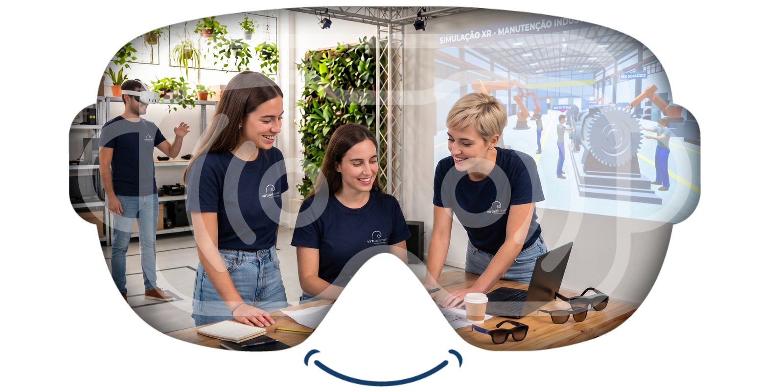 Equipa VirtuALL.me dedicada a tecnologias imersivas e inteligência artificial VirtuALL.me empresa portuguesa de tecnologias imersivas Investigação desenvolvimento e aplicação de tecnologias XR Colaboração entre tecnologia investigação e mercado na VirtuALL.me Ecossistema de parceiros tecnológicos e científicos da VirtuALL.me